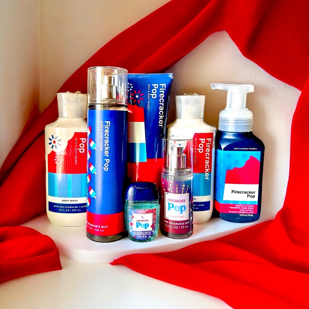 BATH AND BODY WORKS FIRECRACKER POP BODY CARE SET